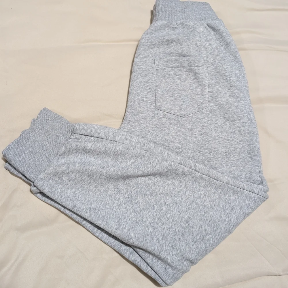 Puma Gray Sweatpants Elastic Cuffs Relaxed Fit